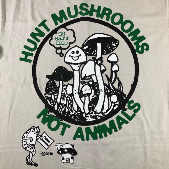 Online Ceramics Mushroom House Hunt Mushrooms Tee - Picture 3 of 7